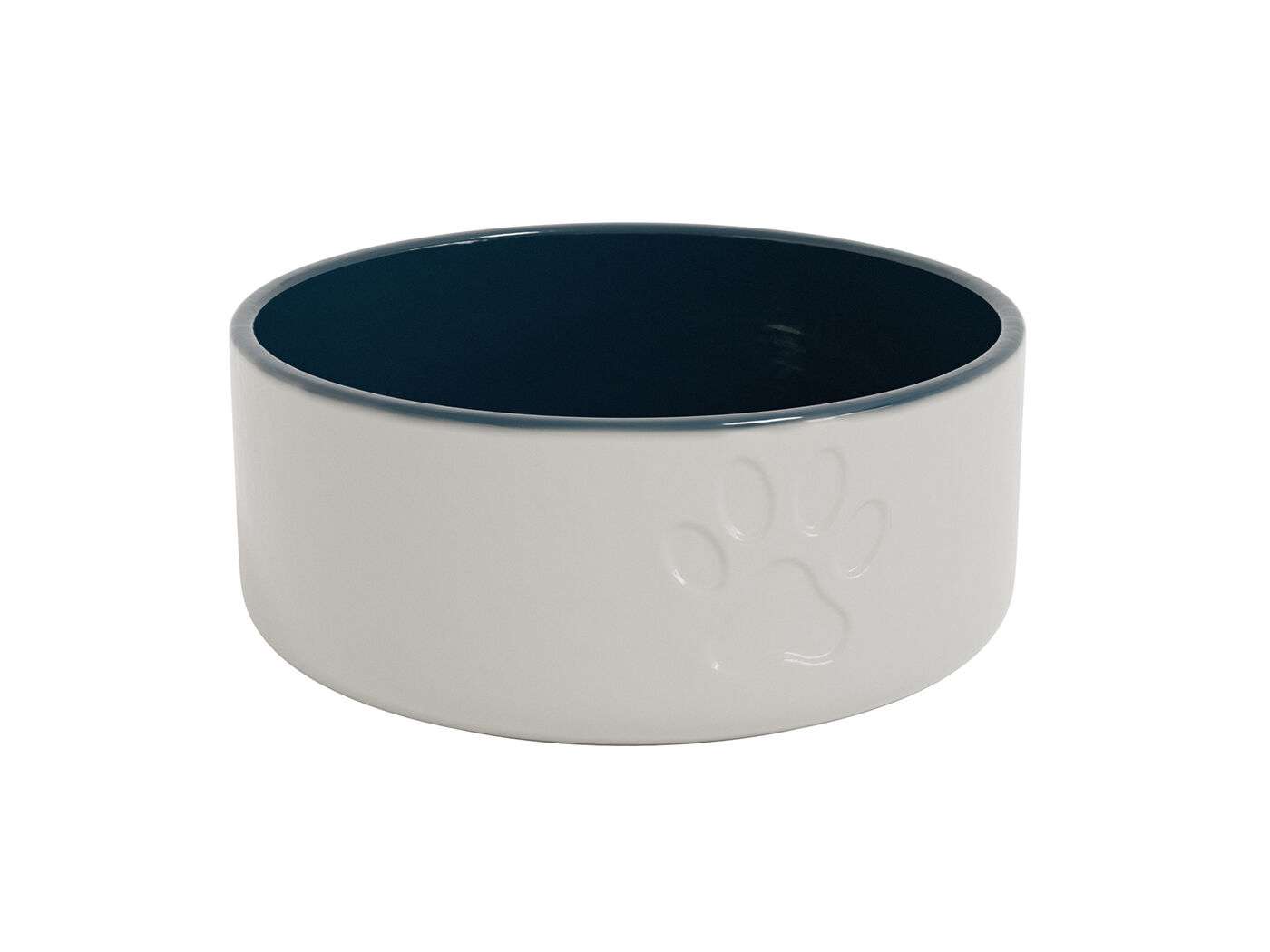 COMEDOURO PARA C&Atilde;O PEPE TED NAVY CER&Acirc;MICA 20CM image number 0