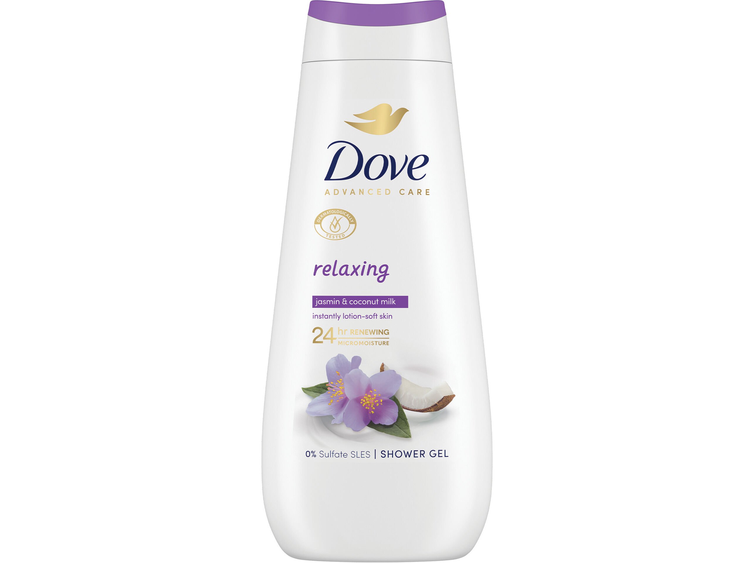 GEL BANHO DOVE ADVANCED RELAX COCONUT 400ML image number 2