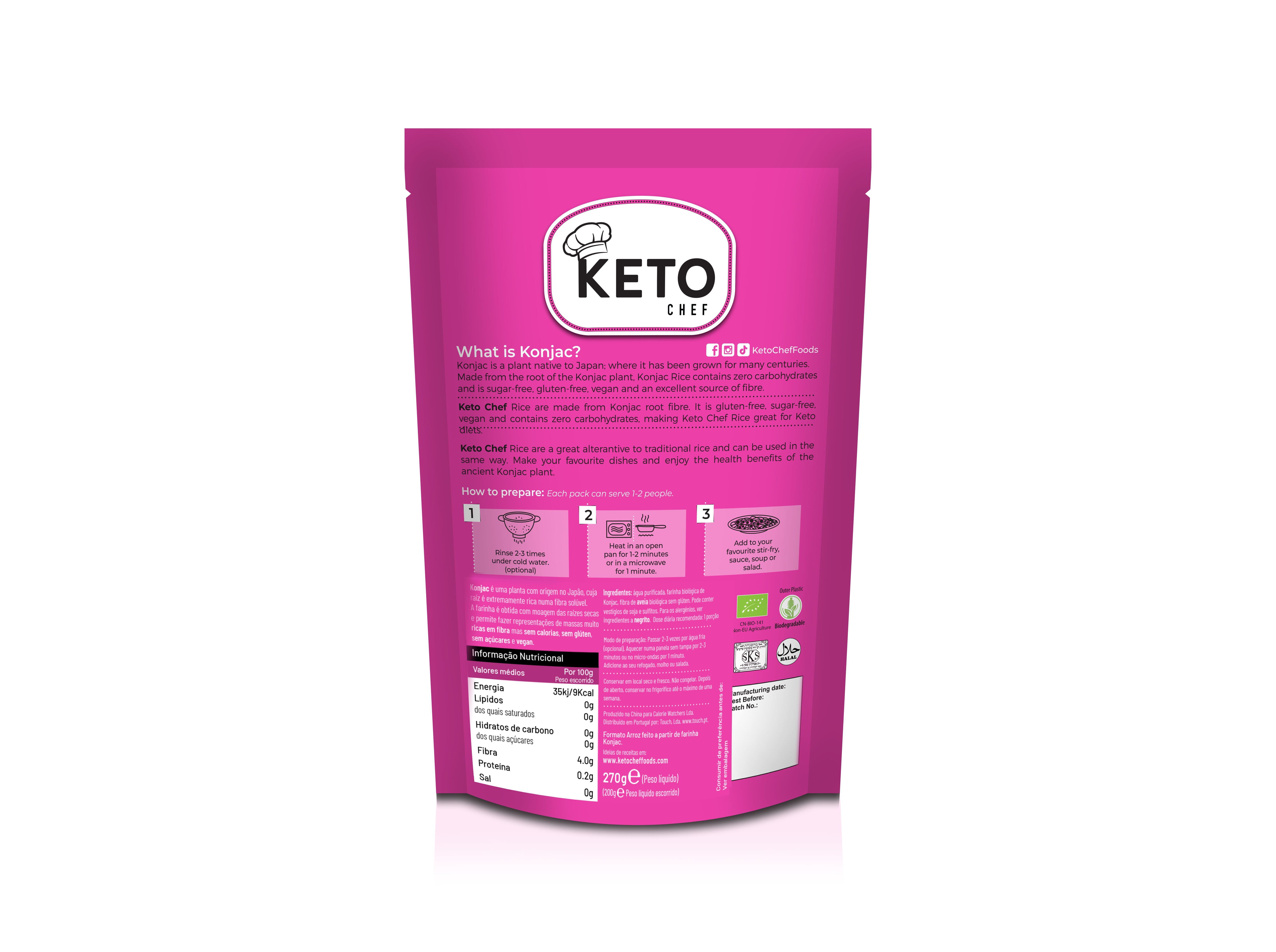 KONJAC KETO CHEF ARROZ BIO 270G image number 1