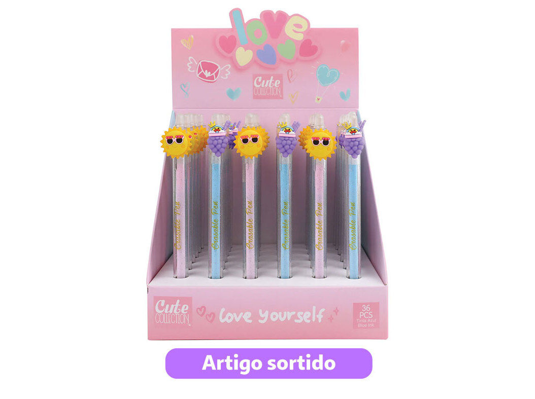 ESFEROGRAFICA GEL CUTE APAGAVEL TROPICAL MODELOS SORTIDOS