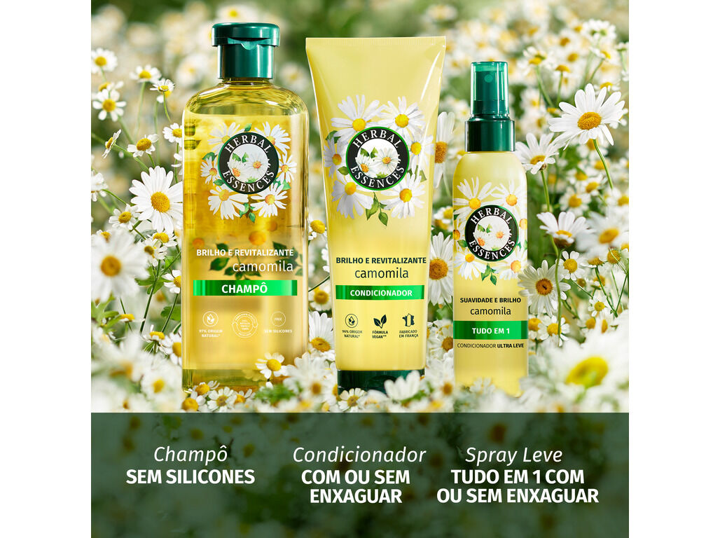 CHAMP&Ocirc; HERBAL CAMOMILA BRILHO 350ML image number 7