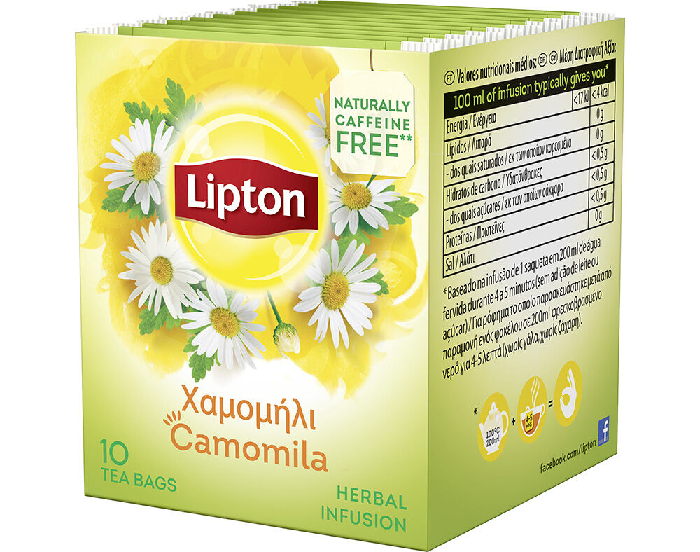 INFUS&Atilde;O LIPTON CAMOMILA 10 SAQUETAS