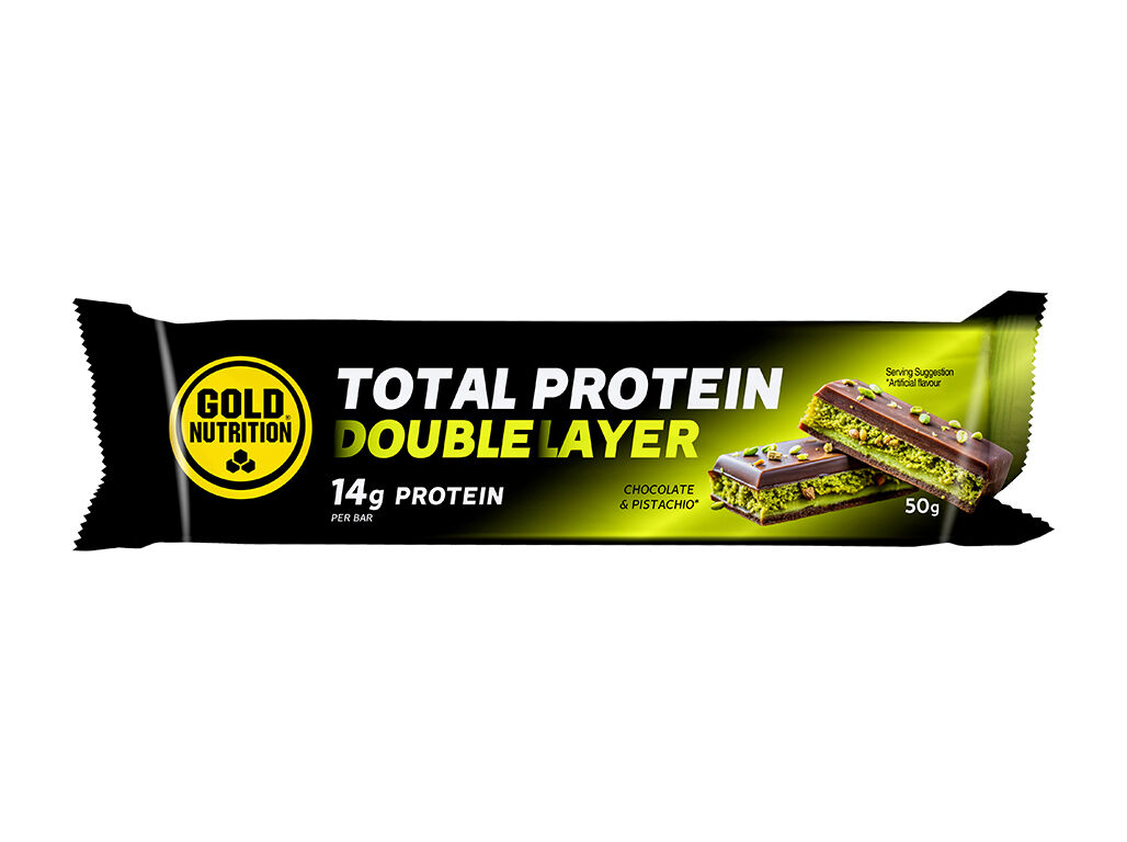 BARRA LAYER GOLDNUTRITION PROTEINA CHOC & PISTACHIO 50G