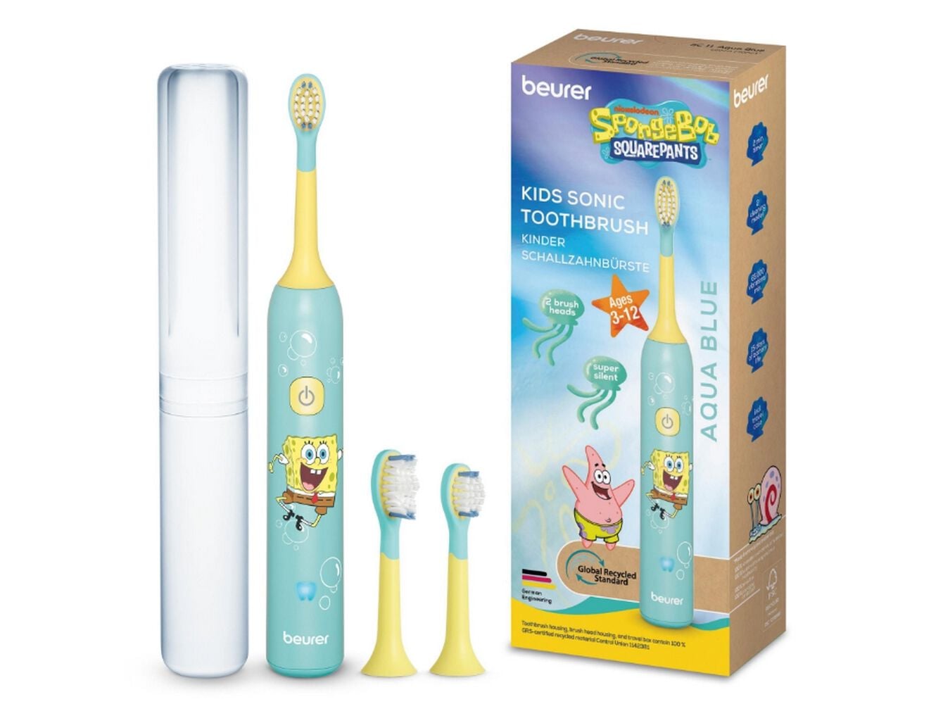 ESCOVA DE DENTES BEURER SC11 AQUABLUE SPONGE BOB image number 1