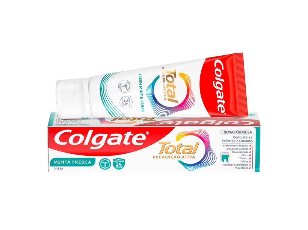 PASTA DE DENTES PROTE&Ccedil;&Atilde;O TOTAL FRESCURA ACTIVA COLGATE 75ML