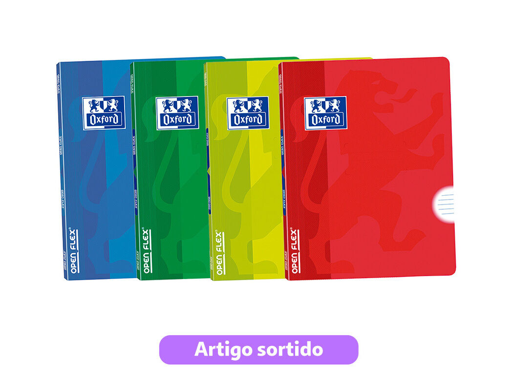 CADERNO AGRAFADO OXFORD QUADRICULADO A5 CORES SORTIDAS image number 0