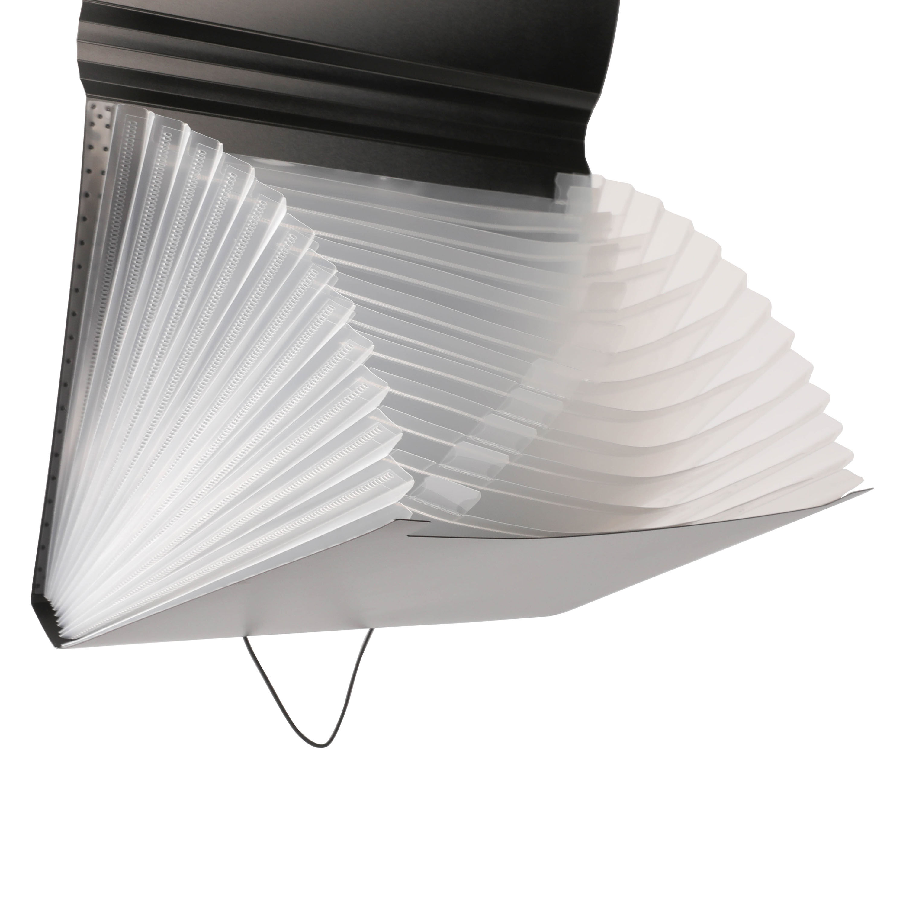 CAPA A4 EXPANS&Iacute;VEL AUCHAN PRETO POLIPROPILENO RECICLADO