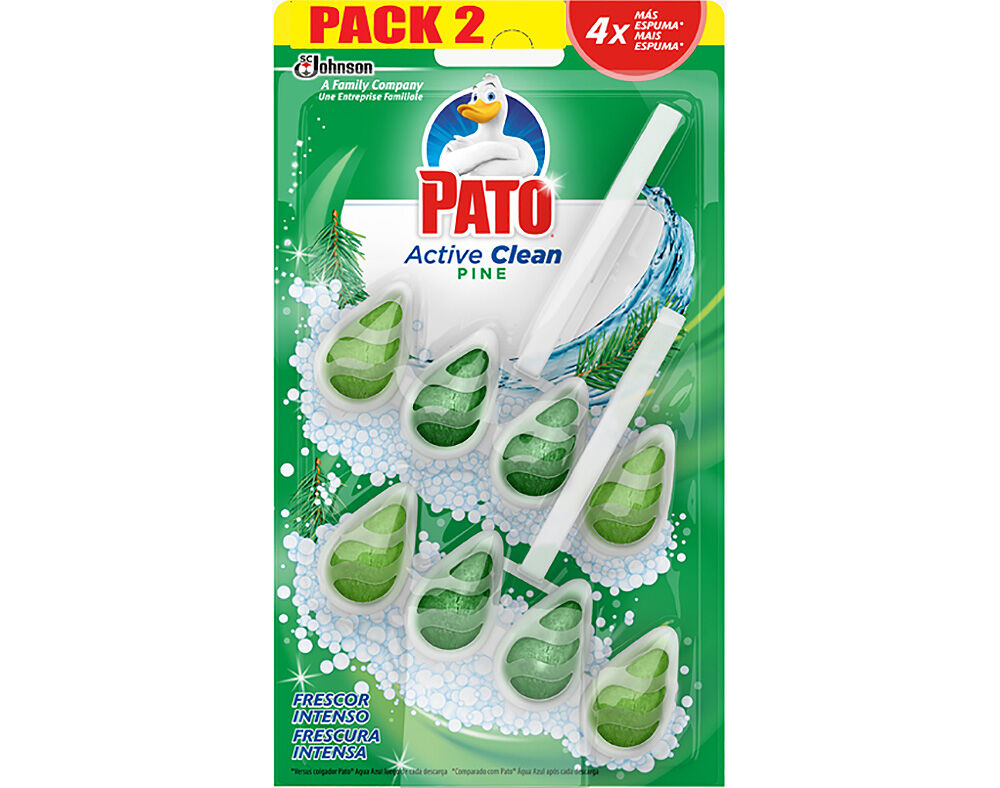 BLOCO PATO SANIT&Aacute;RIO ACTIVE CLEAN PINHO 2X38.6G image number 0