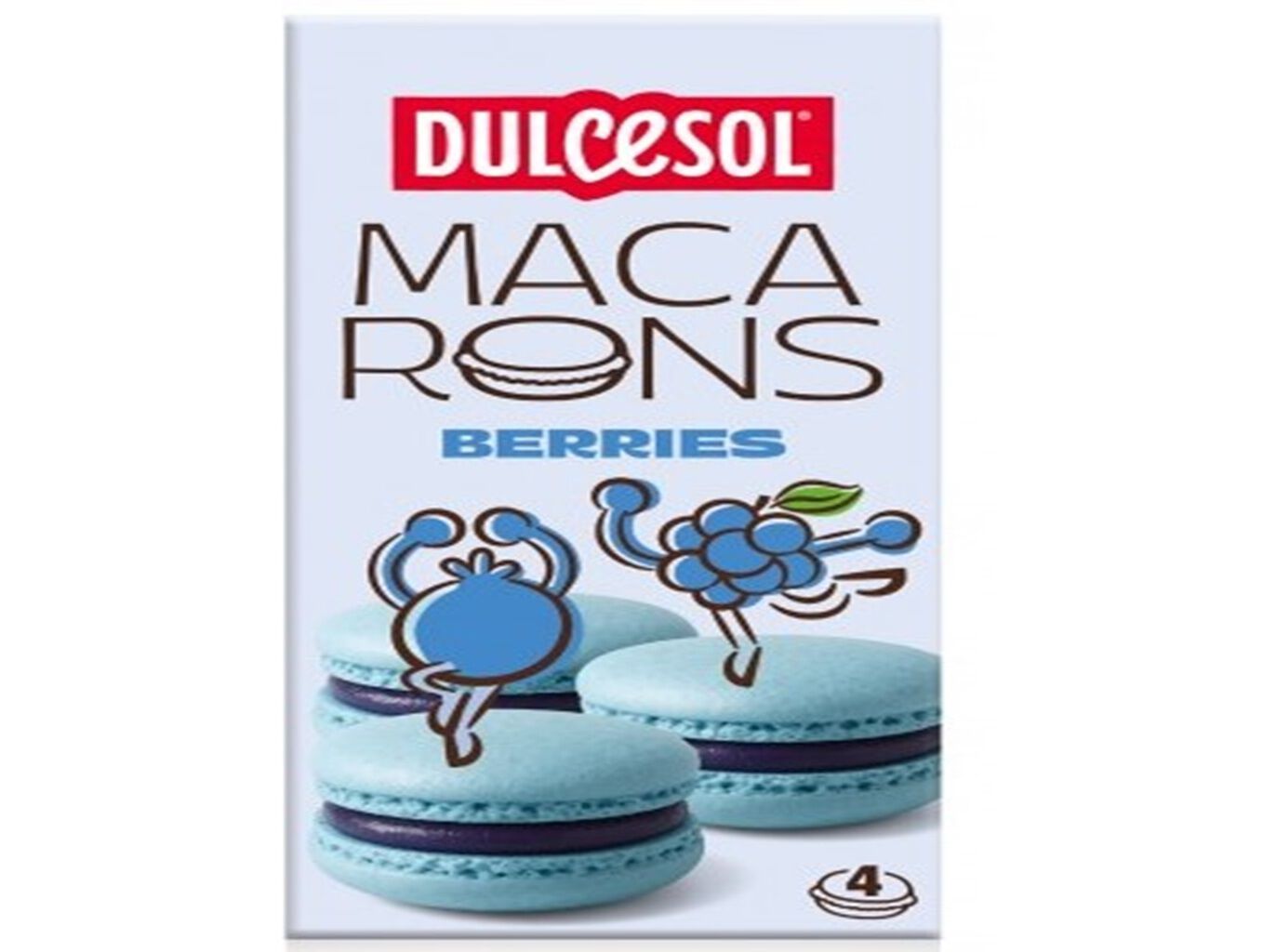 MACARONS DULCESOL FRUTOS DO BOSQUE 80 G image number 0