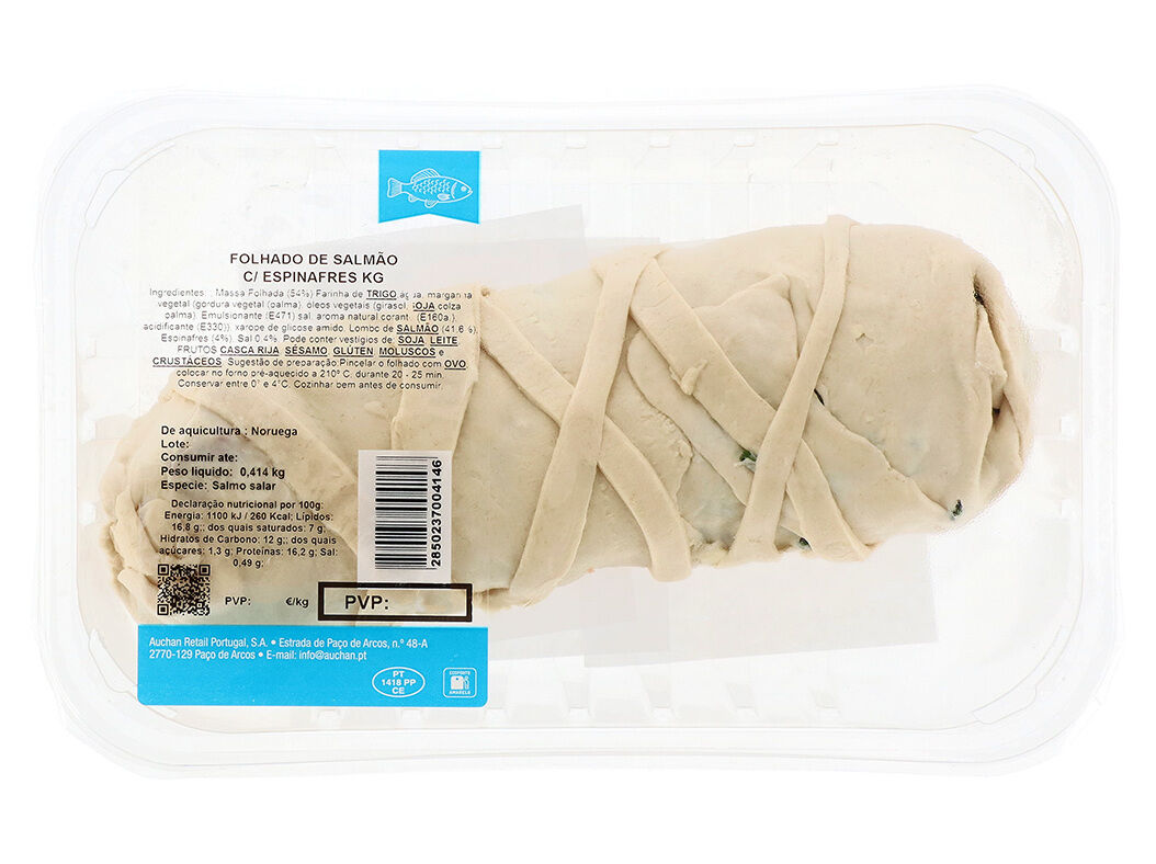 FOLHADO DE SALM&Atilde;O COM ESPINAFRES KG