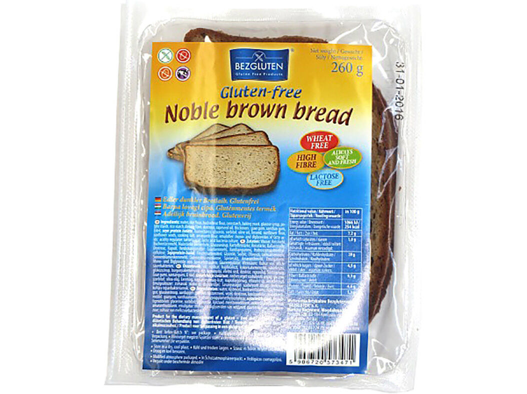 P&Atilde;O BEZGLUTEN FORMA ESCURO SEM GL&Uacute;TEN 260G