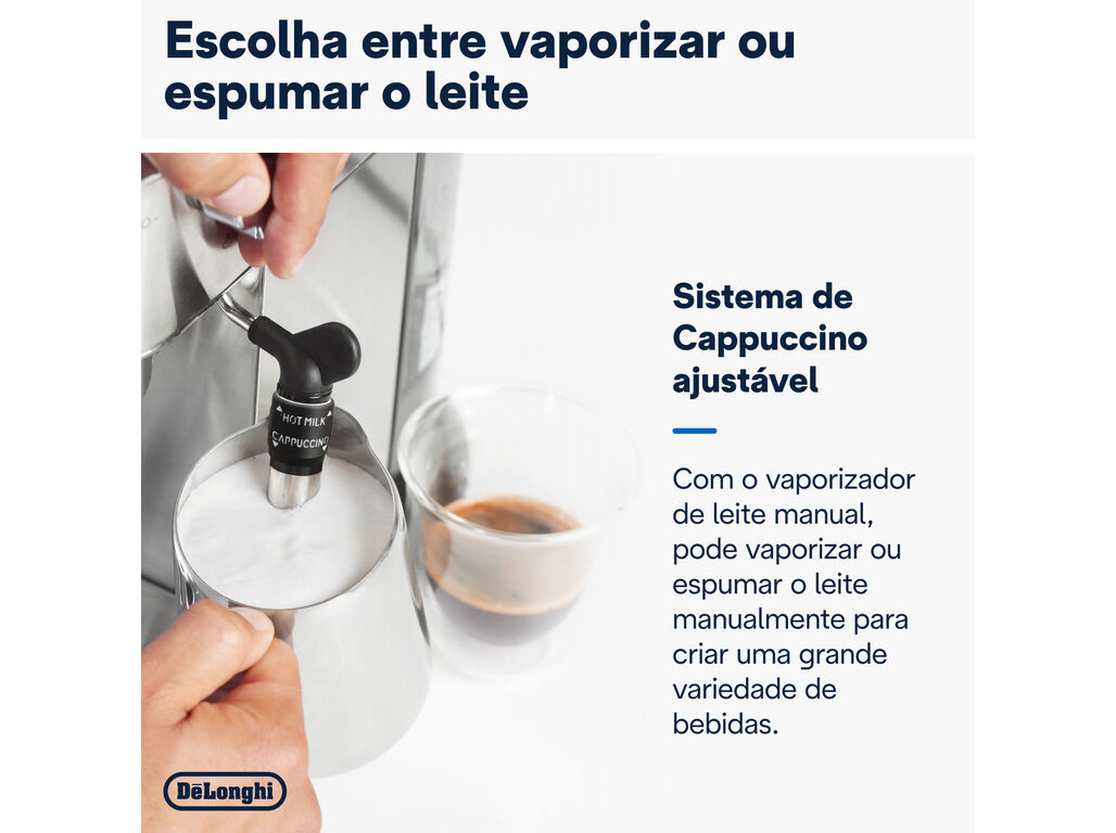 M&Aacute;QUINA DE CAF&Eacute; EXPRESSO MANUAL DELONGHI EC685.M DEDICA STYLE image number 3