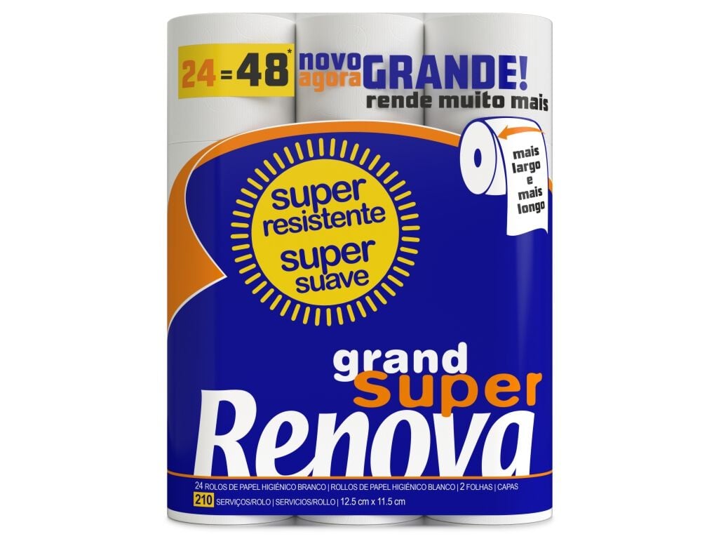 PAPEL HIGI&Eacute;NICO RENOVA GRAND SUPER 24=48R image number 1
