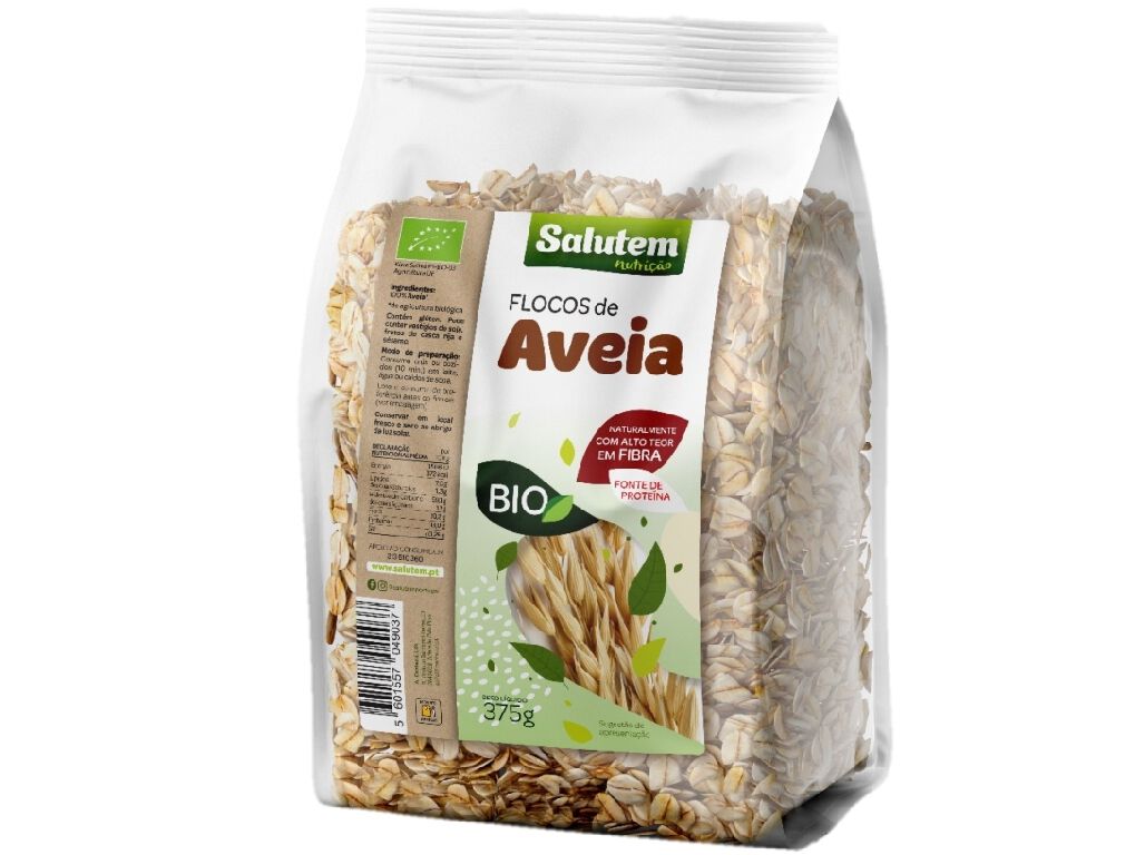 FLOCOS SALUTEM AVEIA BIO 375G image number 0