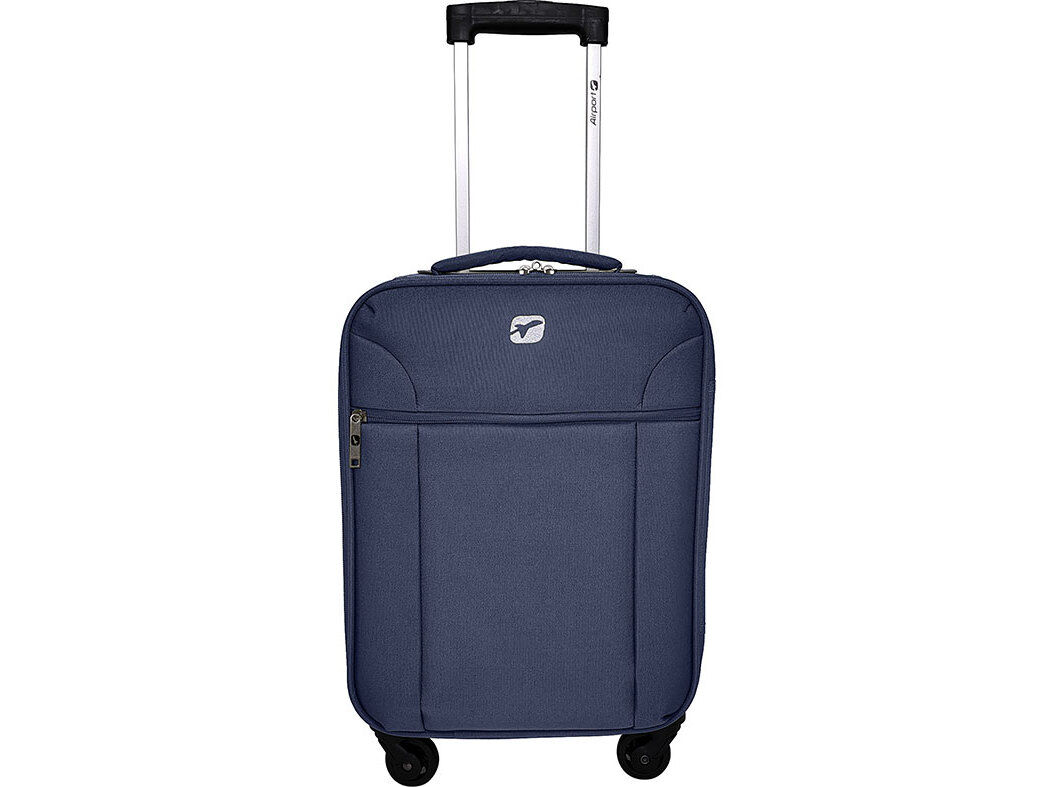 MALA DE CABINE FLEX&Iacute;VEL AIRPORT CINZENTO 4 RODAS 45X30X18CM image number 0