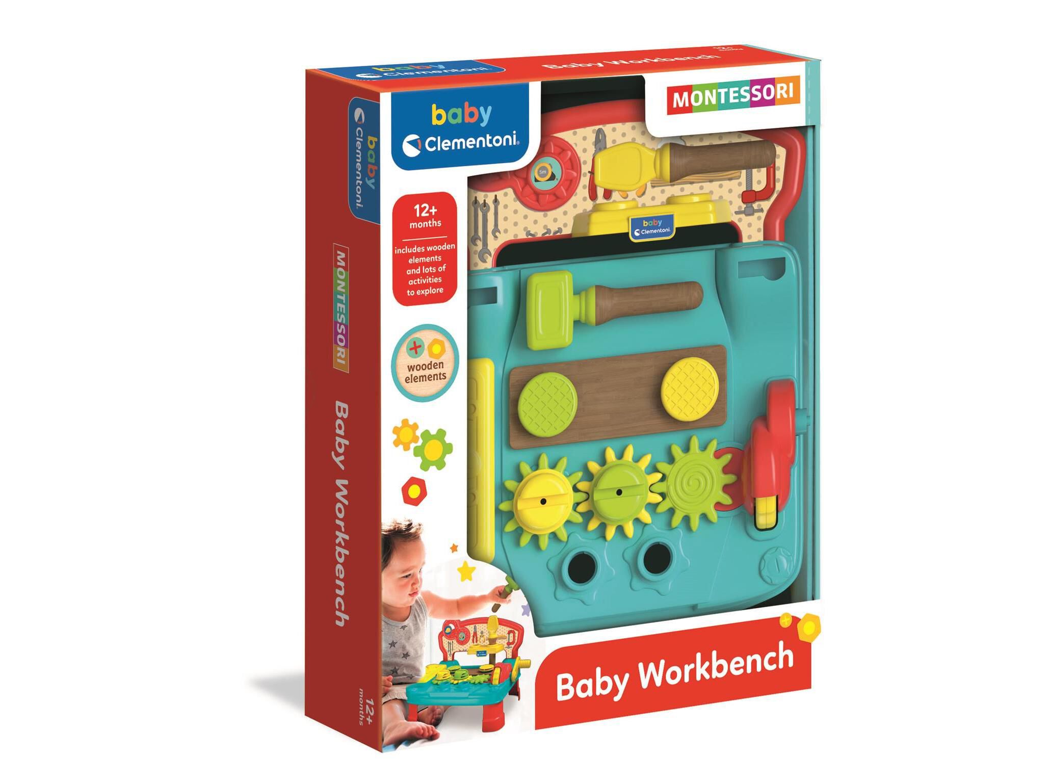 MONTESSORI BABY CLEMENTONI MESA DE FERRAMENTAS