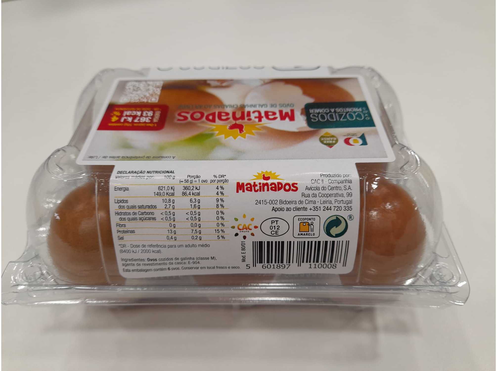 OVOS COZIDOS MATINADOS 1/2 D&Uacute;ZIA image number 1