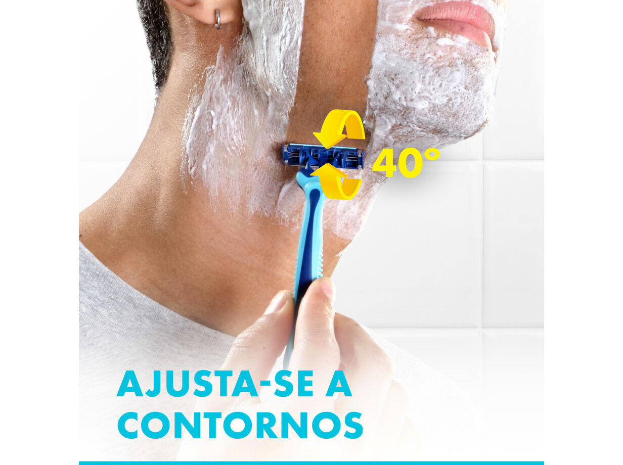 L&Acirc;MINAS DESCART&Aacute;VEIS GILLETTE SENSOR3 COOL 4+1UN image number 4