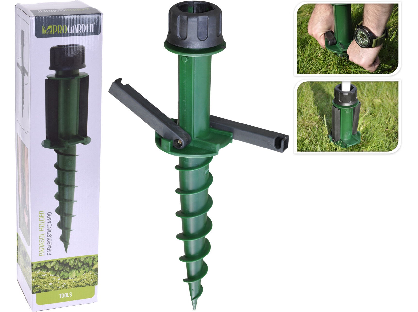 SUPORTE GUARDA CHUVA PROGARDEN VERDE 44CM