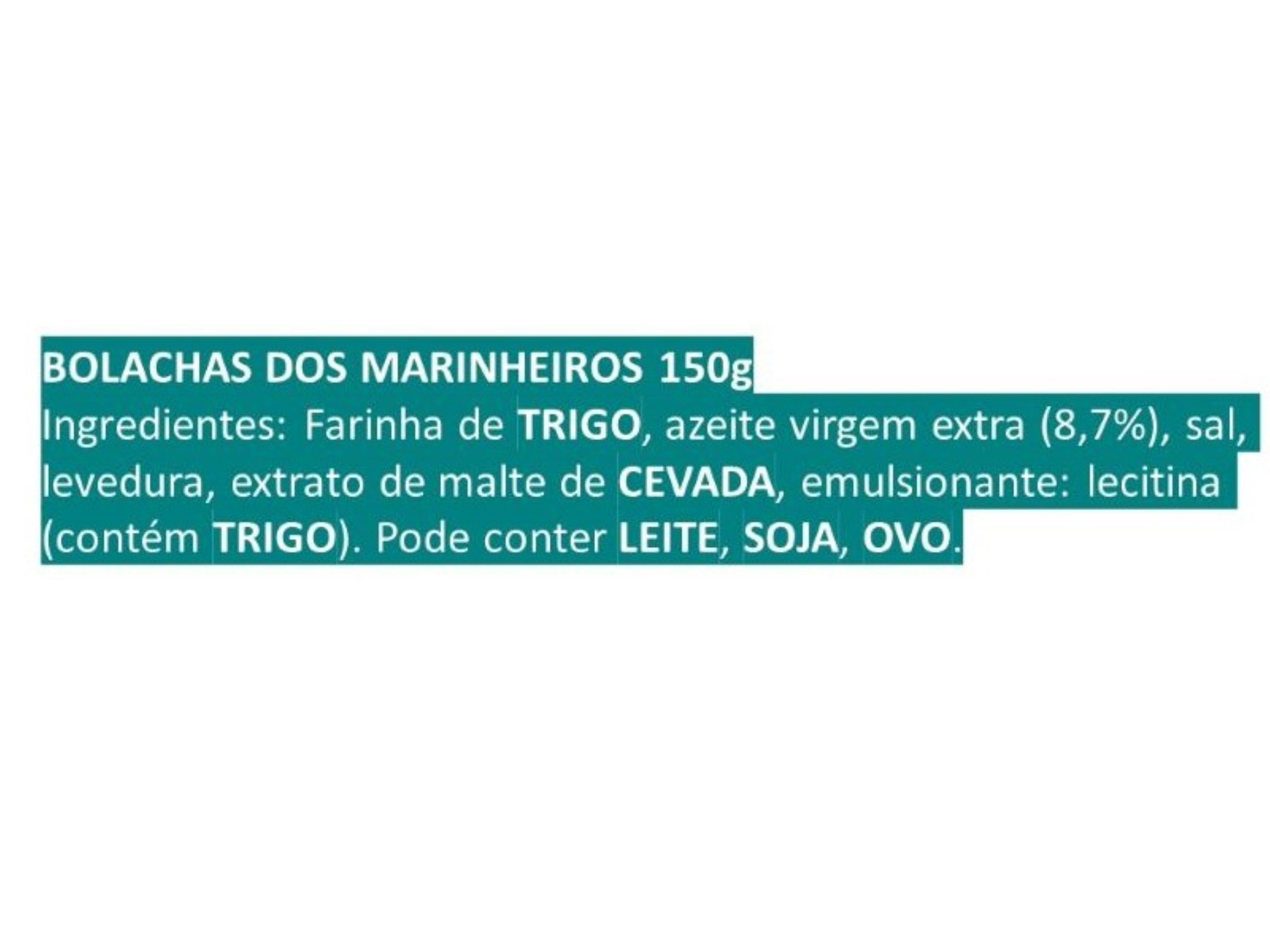 BOLACHAS CU&Eacute;TARA MARINHEIROS CLASSICA 150G image number 1