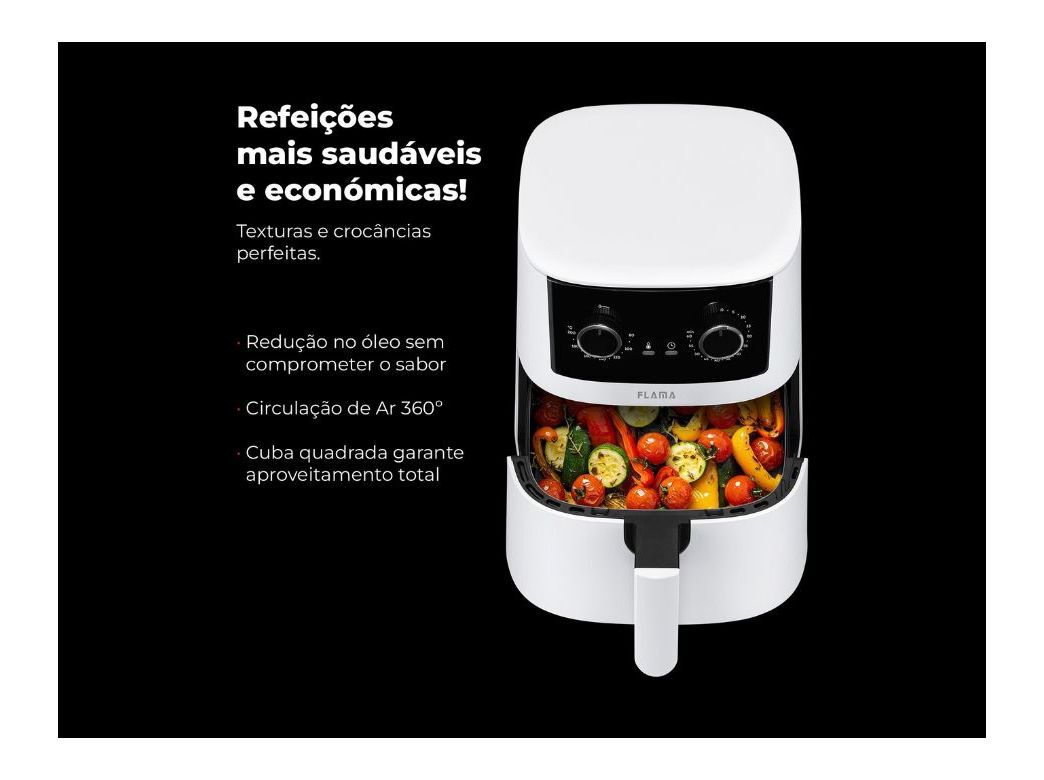 FRITADEIRA AIRFRYER FLAMA 645FL 4.2L BRANCO image number 3