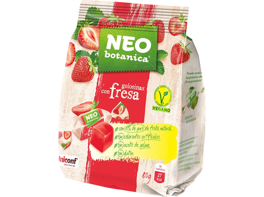 GOMAS NEO BOTANICA SABOR MORANGO 80GR image number 0