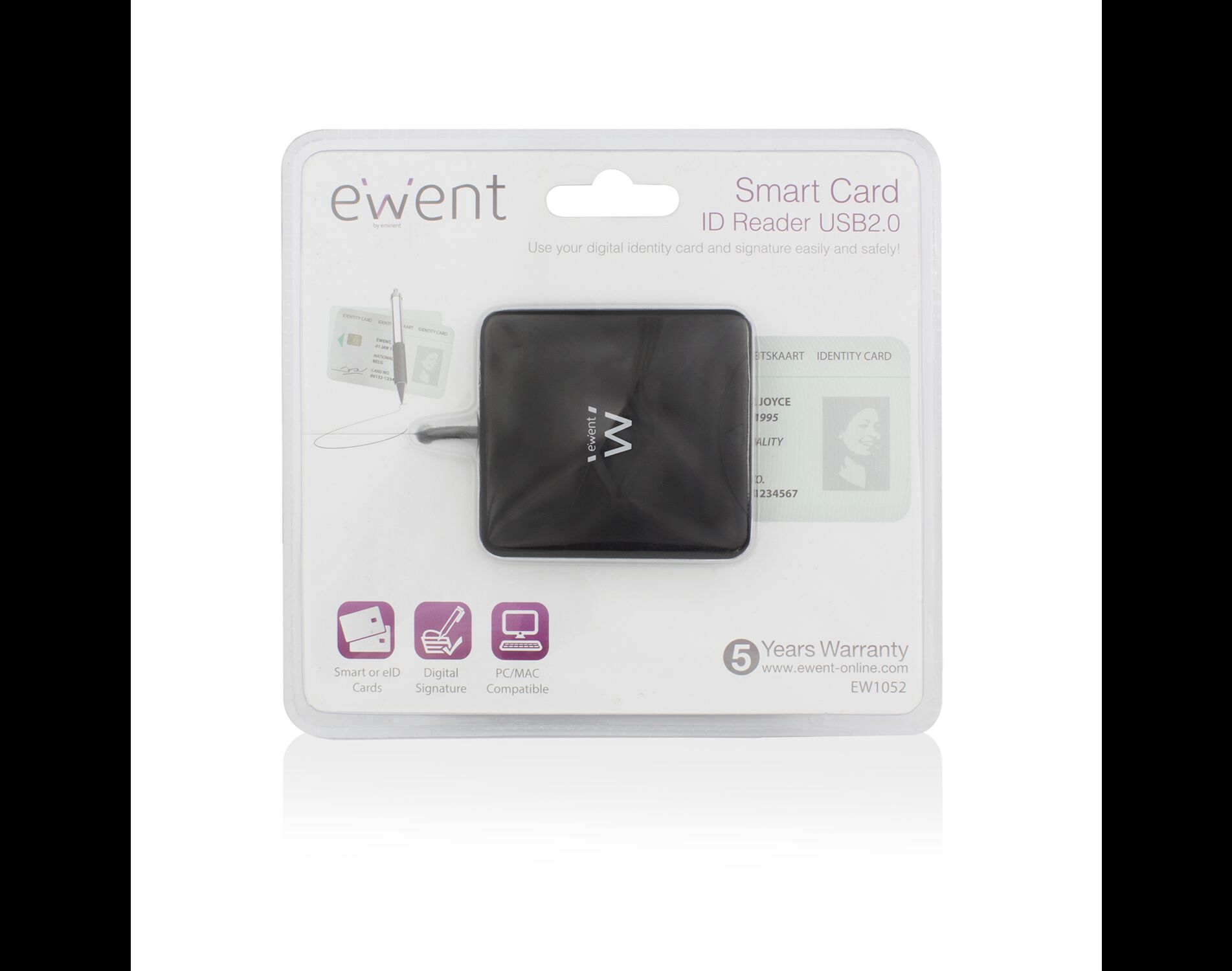 LEITOR CART&Atilde;O CIDAD&Atilde;O EWENT SMART CARD ID READER EW1052 image number 2