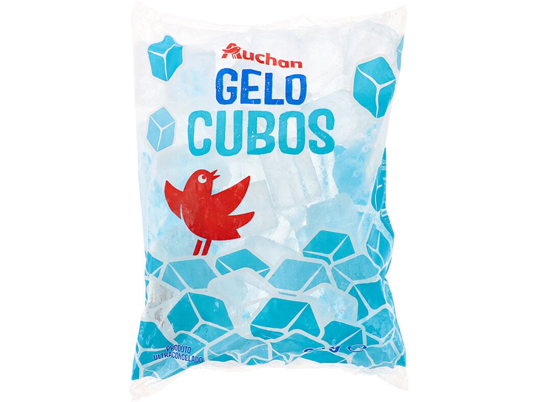 GELO AUCHAN EM CUBOS 2KG