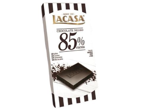 TABLETE LACASA CHOCOLATE 85% CACAU 100G image number 0
