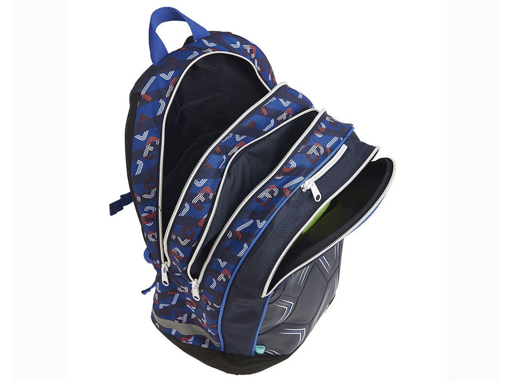 MOCHILA AUCHAN 2 COMPARTIMENTOS FUTEBOL 43X18X30CM image number 3