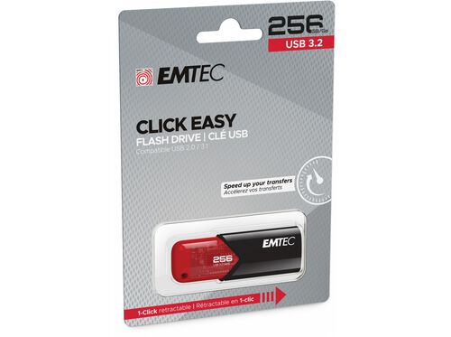 MEMÓRIAS USB EMTEC E173218 3.2 CLICK EASY 256GB image number 1