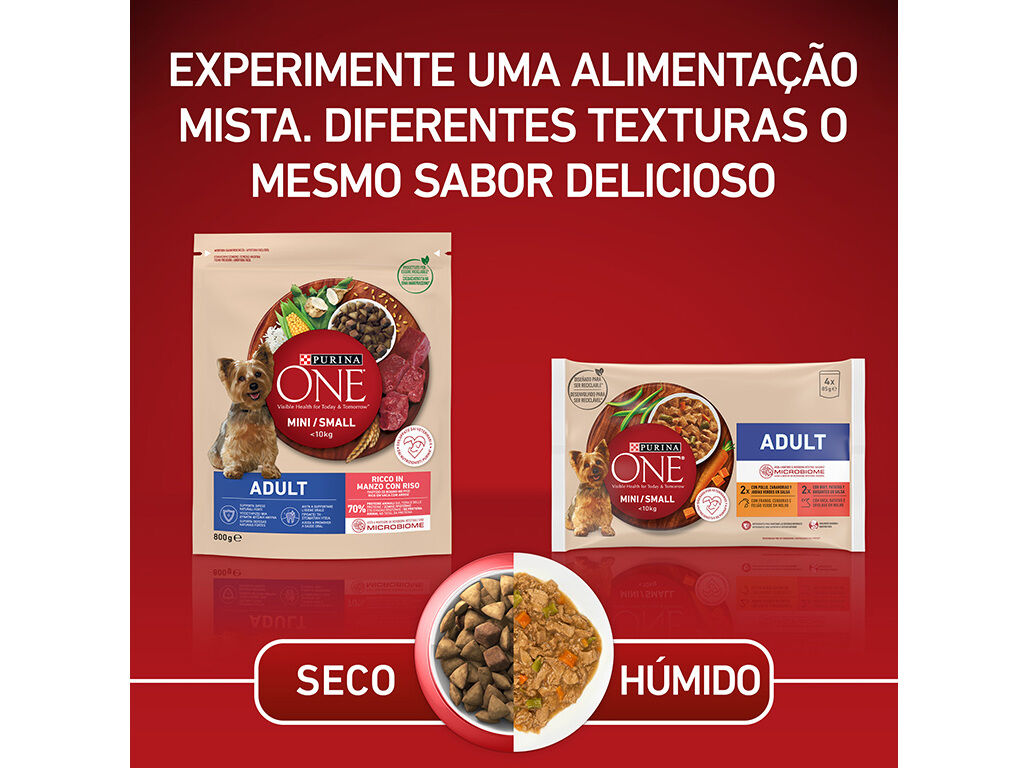 RA&Ccedil;&Atilde;O PARA C&Atilde;O PURINA ONE MINI ADULTO COM VACA 1.5KG image number 8
