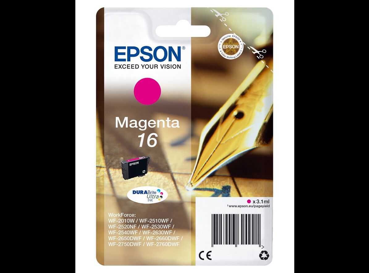 TINTEIRO ORIGINAL EPSON MAGENTA DURABRITE T16234 image number 0