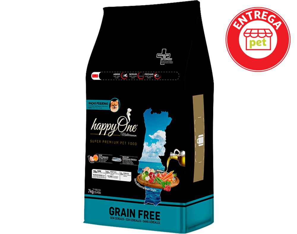 RA&Ccedil;&Atilde;O C&Atilde;O HAPPYONE MED. RA&Ccedil;AS PEQ. SARDINHA 7KG image number 1