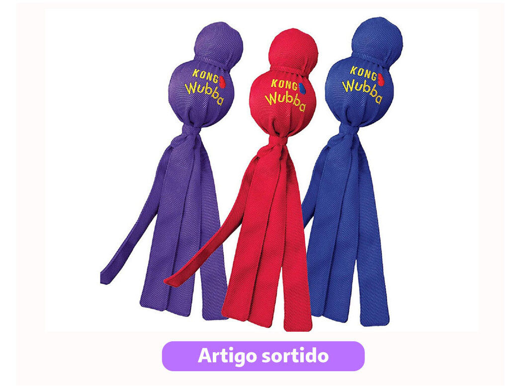 BRINQUEDO PARA C&Atilde;O KONG WUBBA TAMANHO S CORES SORTIDAS image number 0