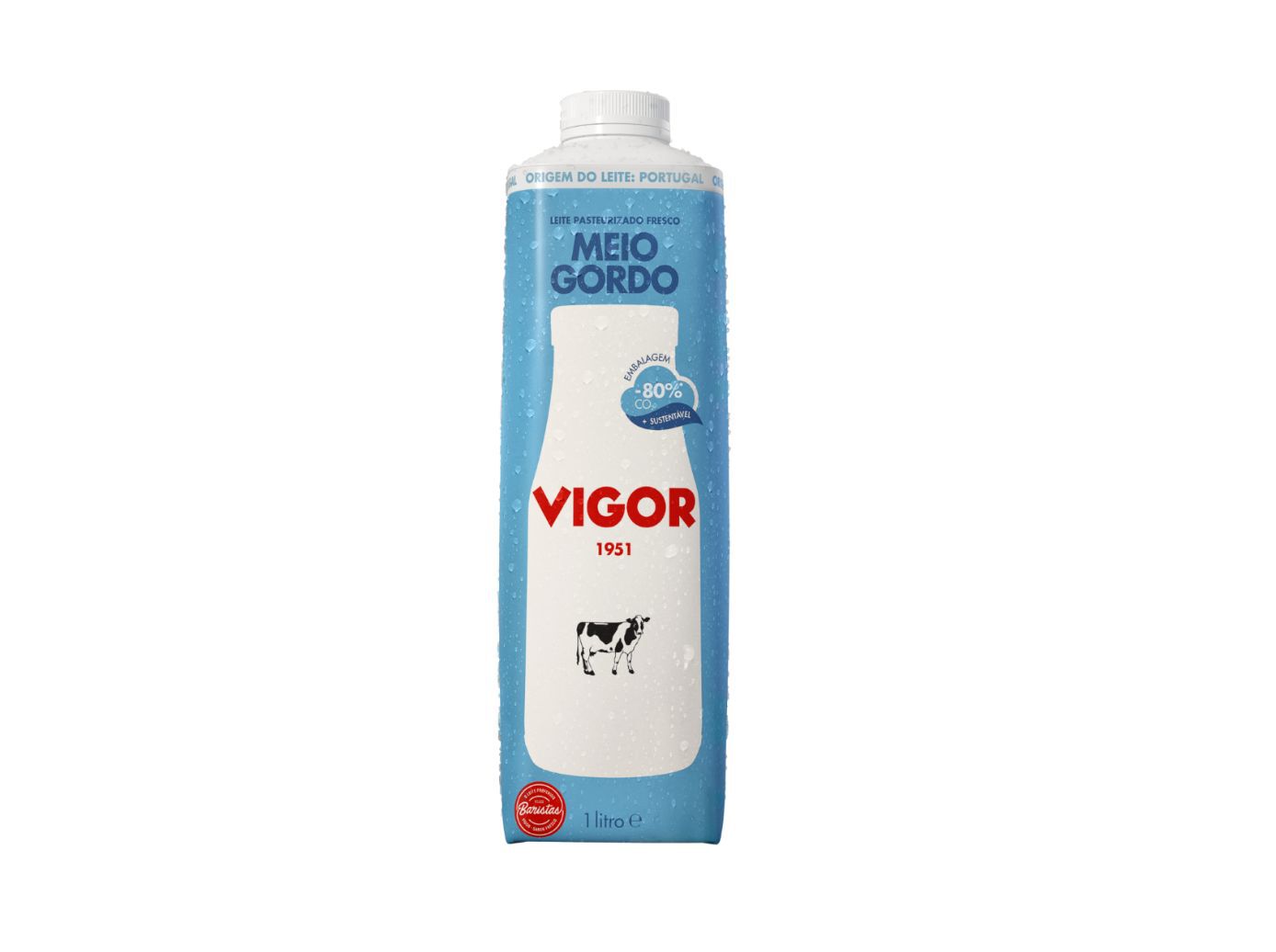 LEITE VIGOR PASTEURIZADO ESPECIAL MEIO GORDO 1L