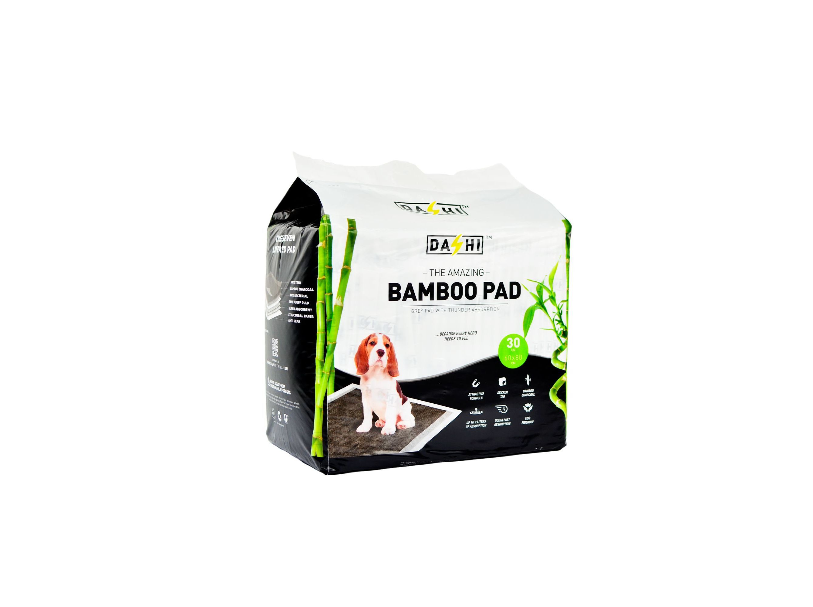 RESGUARDOS DASHI BAMBOO PAD 60X80CM 30 UNIDADES
