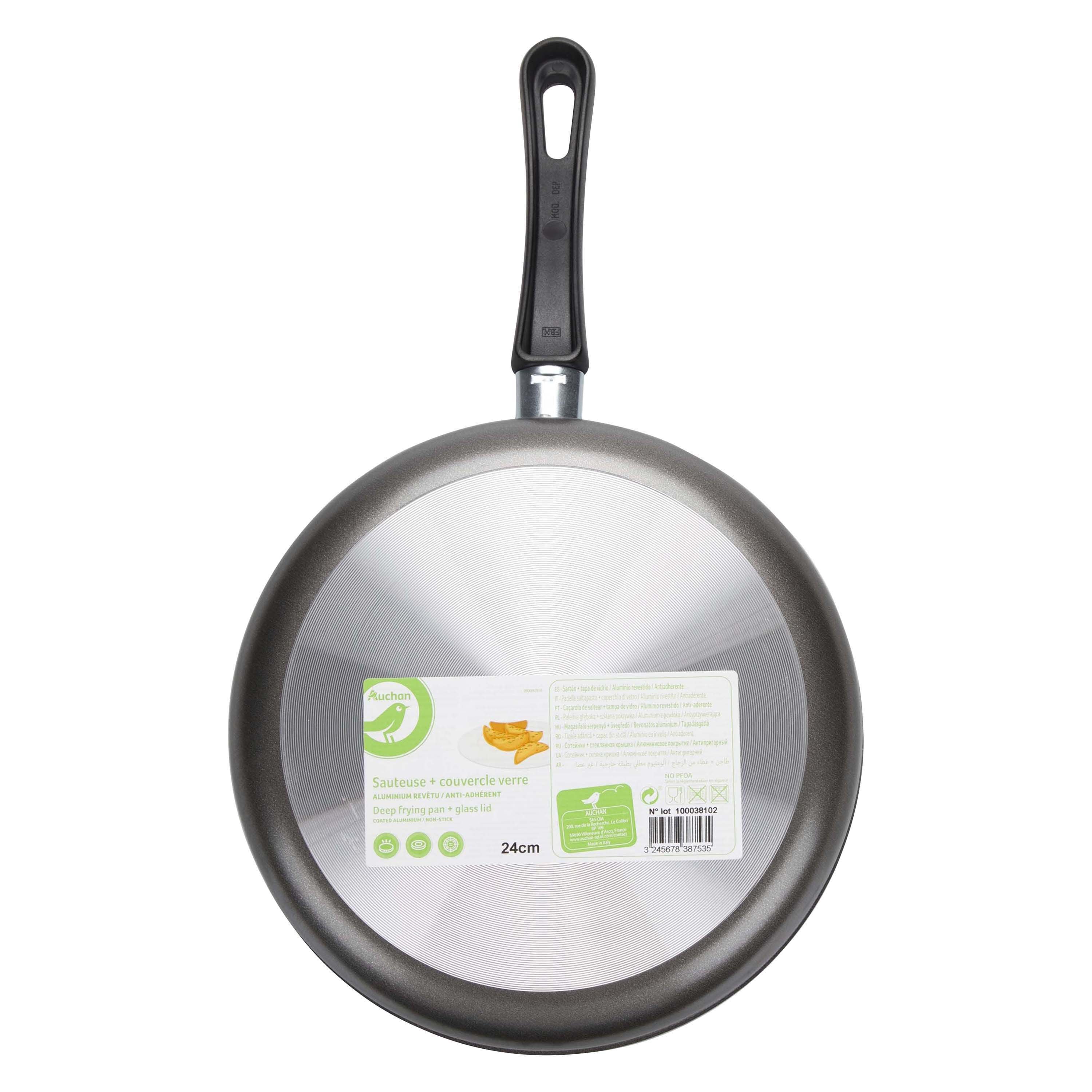 FRIGIDEIRA COM TAMPA AUCHAN ALUMINIO 24 CM image number 2