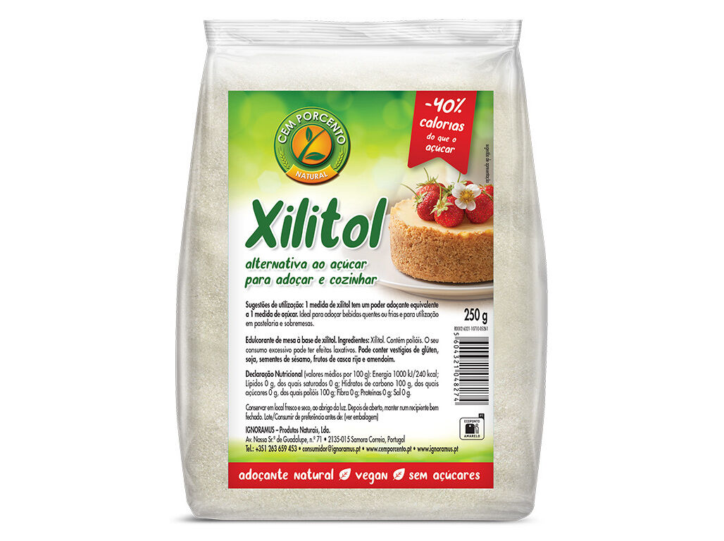 ADO&Ccedil;ANTE NATURAL CEM PORCENTO XILITOL 100% NATURAL 250GR