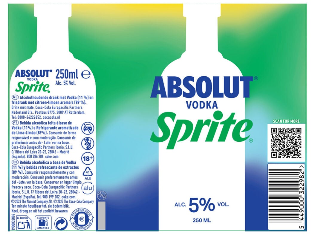 COCKTAIL ABSOLUT AND SPRITE 0.25L (SDR) image number 1