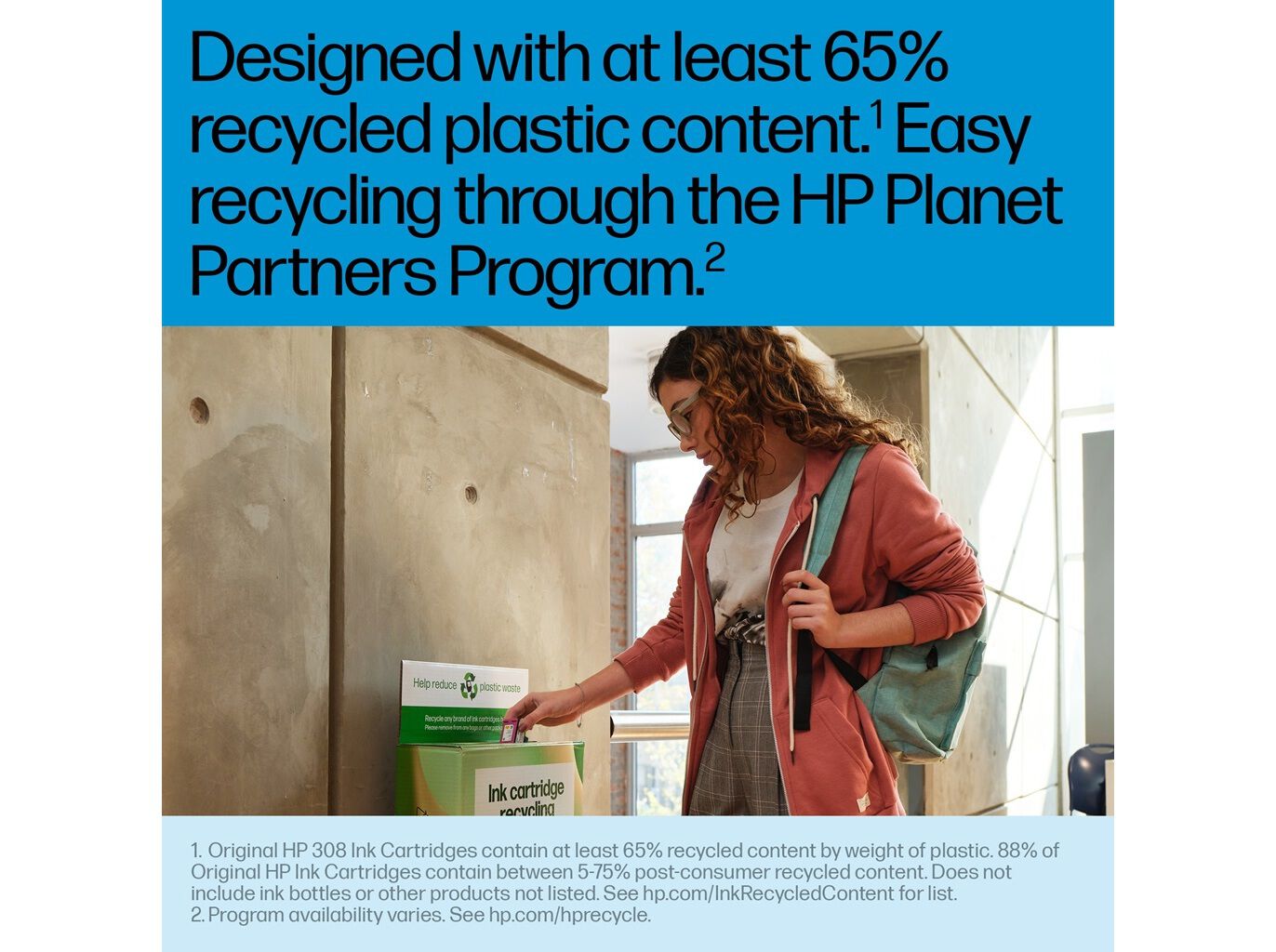 TINTEIRO ORIGINAL HP 308 TRI-COLOR image number 3