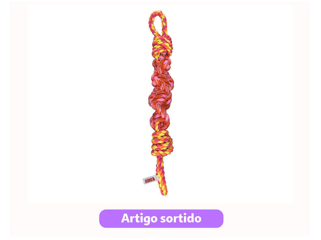 BRINQUEDO PARA C&Atilde;O KONG ROPE BUNJI TAMANHO L CORES SORTIDAS image number 0