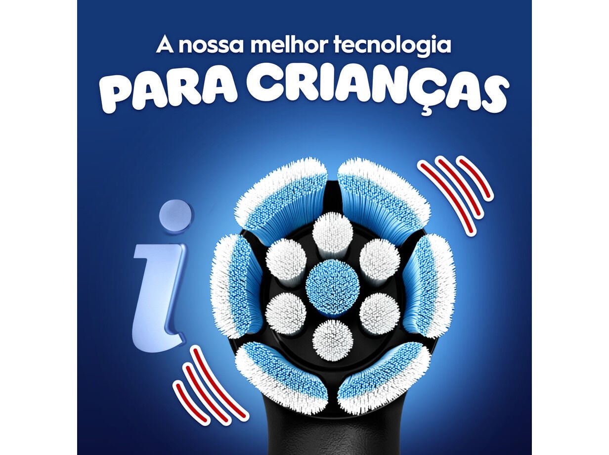 ESCOVA EL&Eacute;CTRICA IO ORAL-B KIDS 6+ SPIDERMAN 1UN image number 5