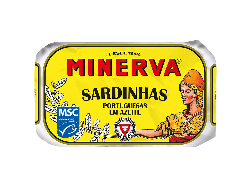 SARDINHA MINERVA EM AZEITE 120(85)G image number 0