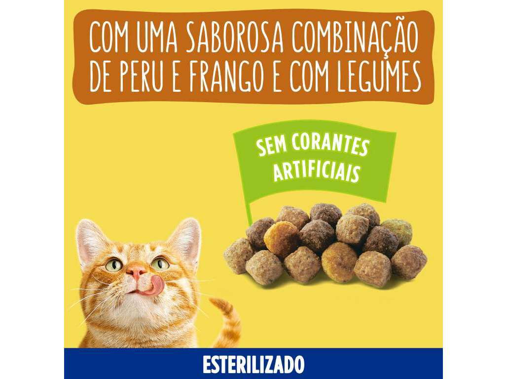 RA&Ccedil;&Atilde;O PARA GATO FRISKIES ESTERILIZADO COM PERU E VEGETAIS 3KG image number 3