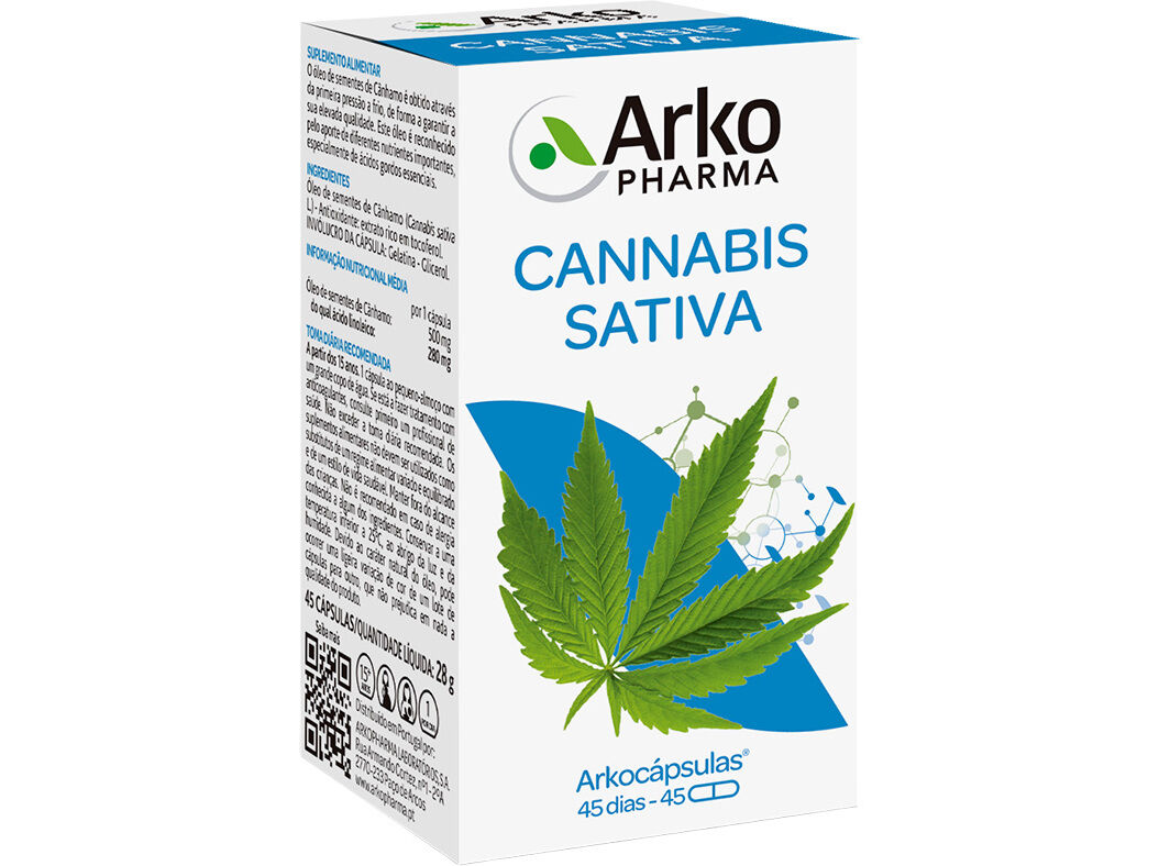 SUPLEMENTO ARKOCAPSULAS CANNABIS SATIVA 45CAPS