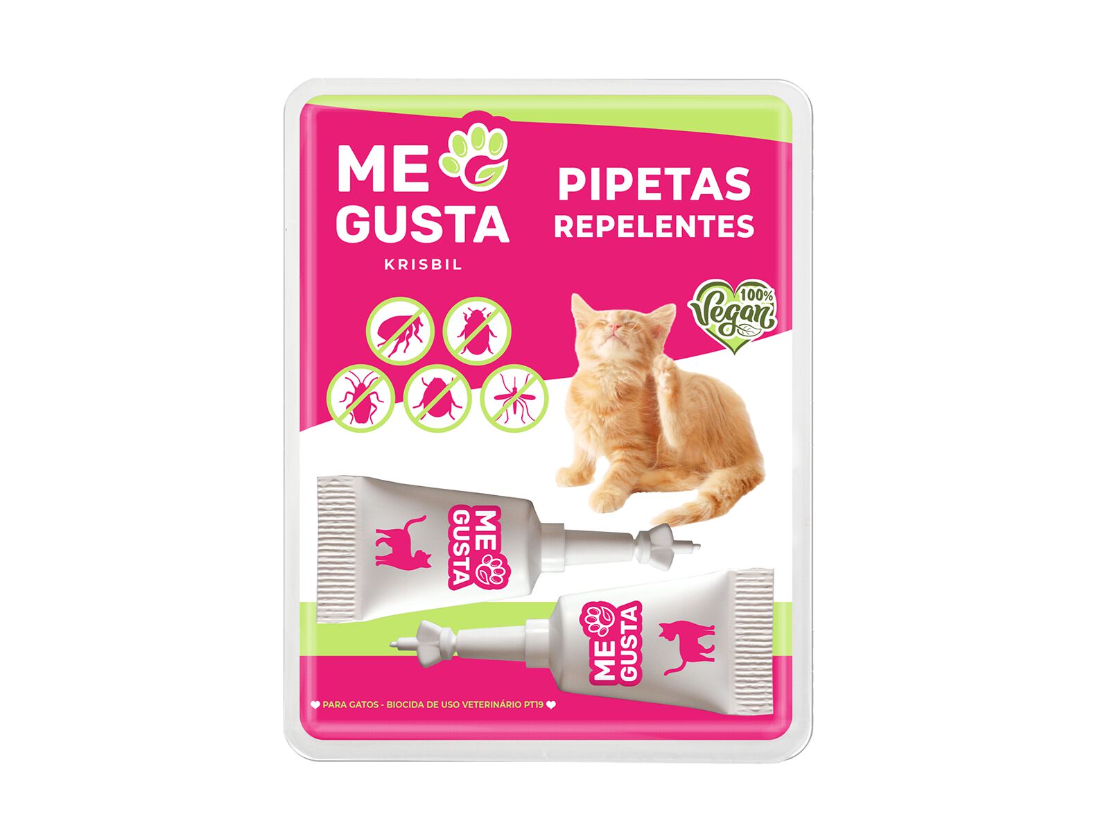 PIPETAS REPELENTES ME GUSTA GATO 2UN