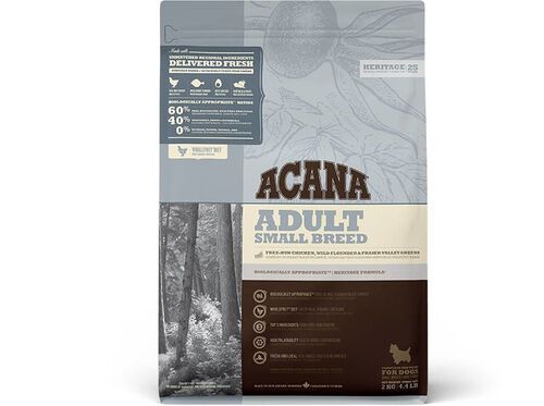 ALIMENTO SECO CÃO ACANA HERITAGE ADULT SMALL BREED 2KG image number 0