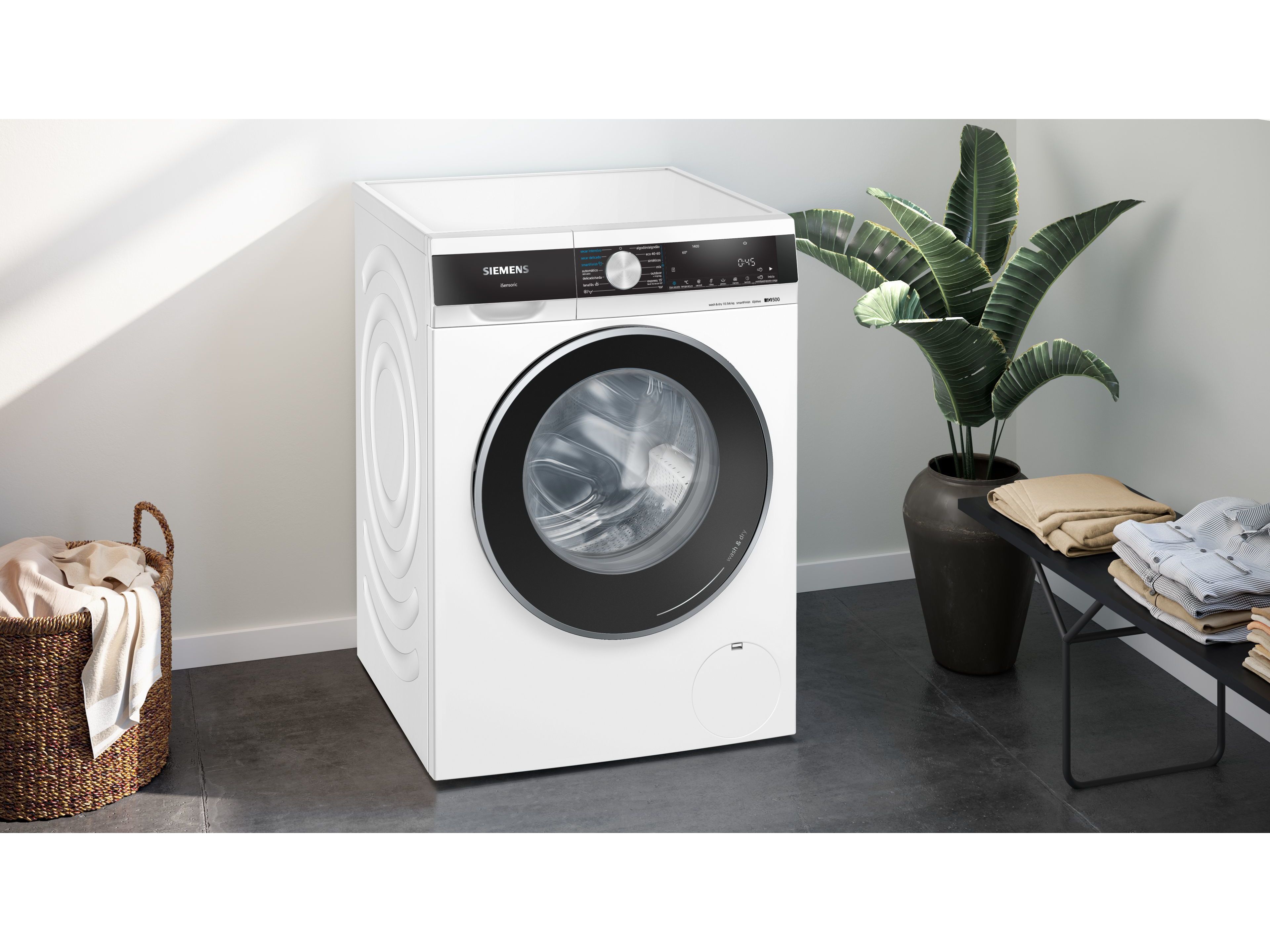 M&Aacute;QUINA DE LAVAR E SECAR ROUPA SIEMENS WN44G2A0ES BRANCO D LAVA 10.5KG SECA 6KG image number 4