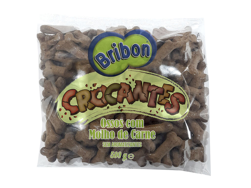 SNACKS C&Atilde;O BRIBON OSSOS MOLHO CARNE 500G image number 1